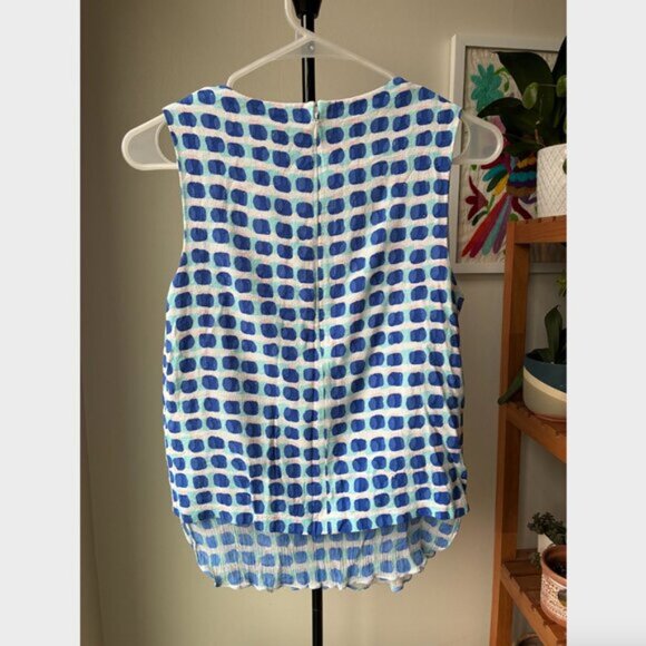 Kate Spade Blue and White Polka Dots Tank Top - Size S - Picture 5 of 7